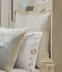 J. Queen New York Garden View Diamond Embroidered Euro Sham