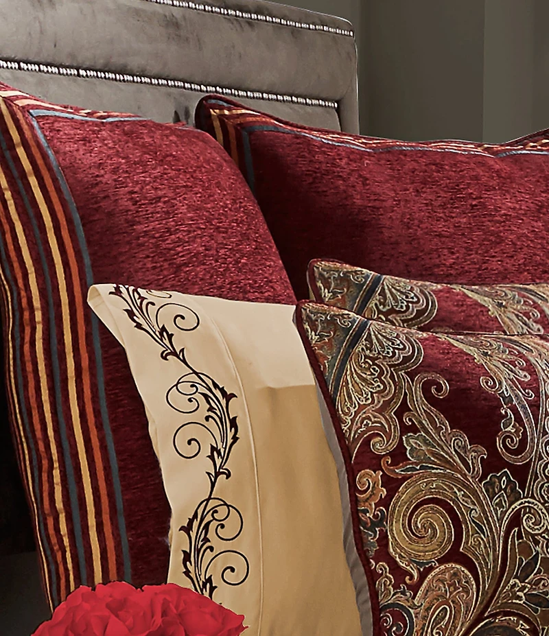 J. Queen New York Garnet Euro Sham