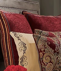 J. Queen New York Garnet Euro Sham