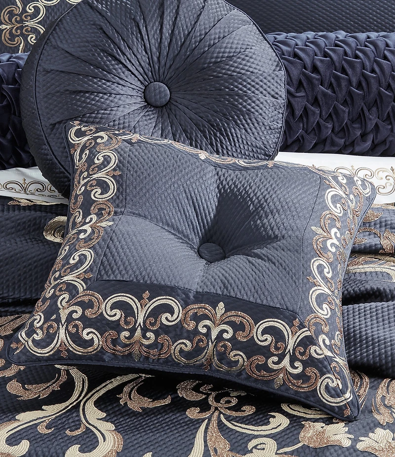 J. Queen New York Giardino Embroidered Scroll Square Pillow