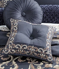 J. Queen New York Giardino Embroidered Scroll Square Pillow