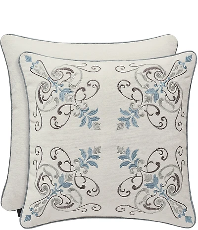 J. Queen New York Giovanni Embroidered Square Pillow