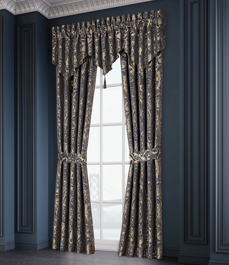 J. Queen New York Glimmerstone Woven Damask Window Treatment