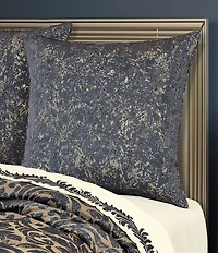 J. Queen New York Glimmerstone Woven Marbling Patterned Euro Sham