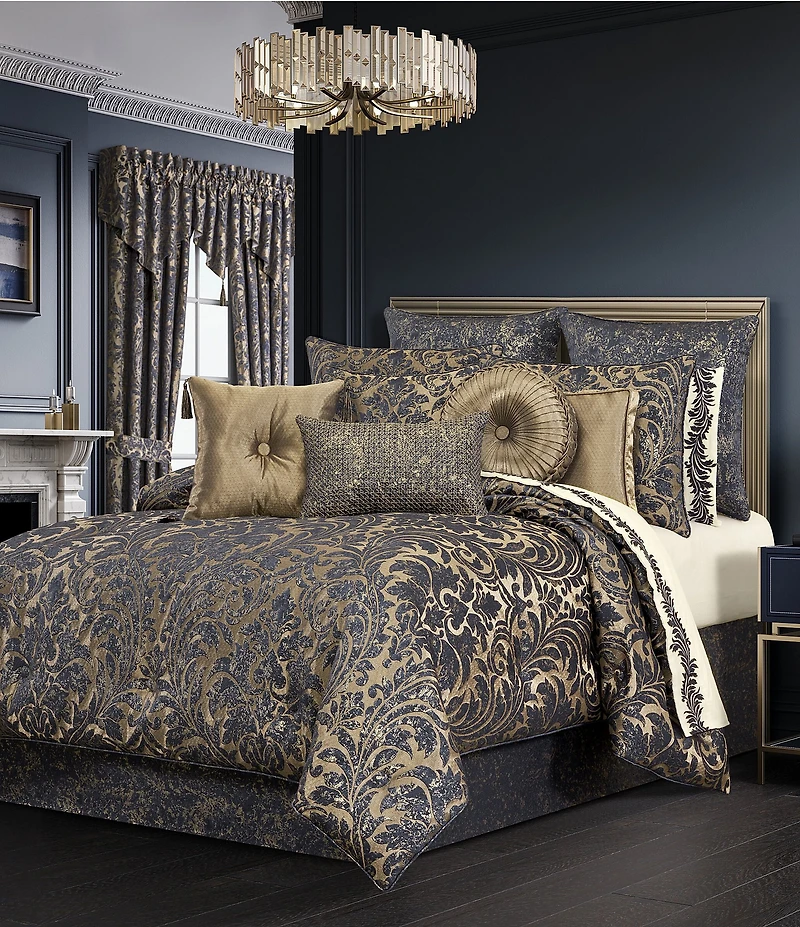 J. Queen New York Glimmerstone Woven Marbling Patterned Euro Sham