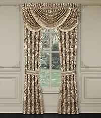 J. Queen New York Gold Coast Traditional Woven Damask Window Treatment