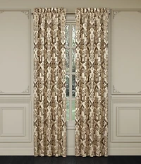 J. Queen New York Gold Coast Traditional Woven Damask Window Treatment