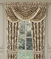 J. Queen New York Gold Coast Traditional Woven Damask Window Treatment