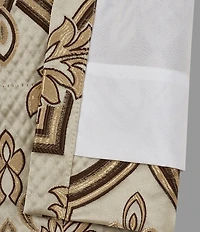 J. Queen New York Gold Coast Traditional Woven Damask Window Treatment