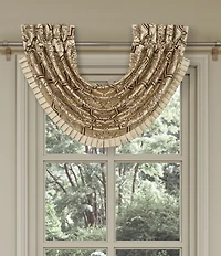 J. Queen New York Gold Coast Traditional Woven Damask Window Treatment