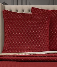 J. Queen New York Grandeur Quilted Velvet Euro Sham