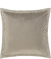 J. Queen New York Habitat Embossed Flanged Reversible Euro Sham