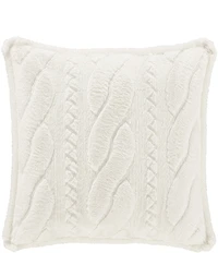 J. Queen New York Cava Geo Striped Interlock Reversible Quilted Euro Sham