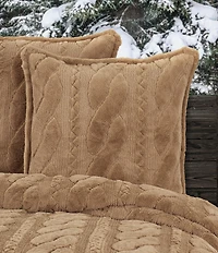 J. Queen New York Cava Geo Striped Interlock Reversible Quilted Euro Sham