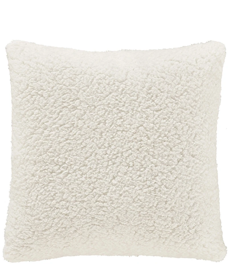 J. Queen New York Holiday Collection Cava Twisted Cable Design Reversible Square Pillow