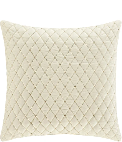 J. Queen New York Holiday Collection Grandeur Quilted Square Pillow