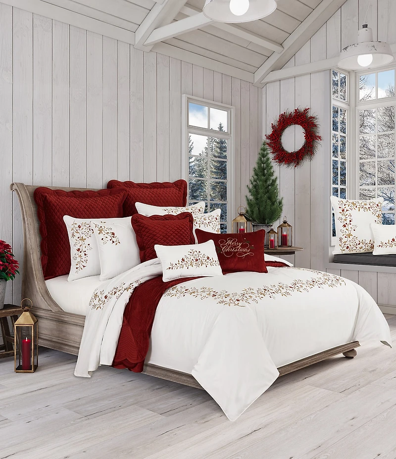 J. Queen New York Holiday Collection Juniper Duvet Cover Mini Set
