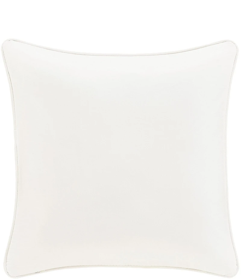 J. Queen New York Holiday Collection Juniper Embroidered -Inch Square Pillow