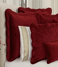 J. Queen New York Holiday Collection Marissa Embroidered Velvet Quilt Mini Set