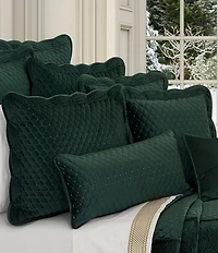 J. Queen New York Holiday Collection Marissa Embroidered Velvet Quilt Mini Set