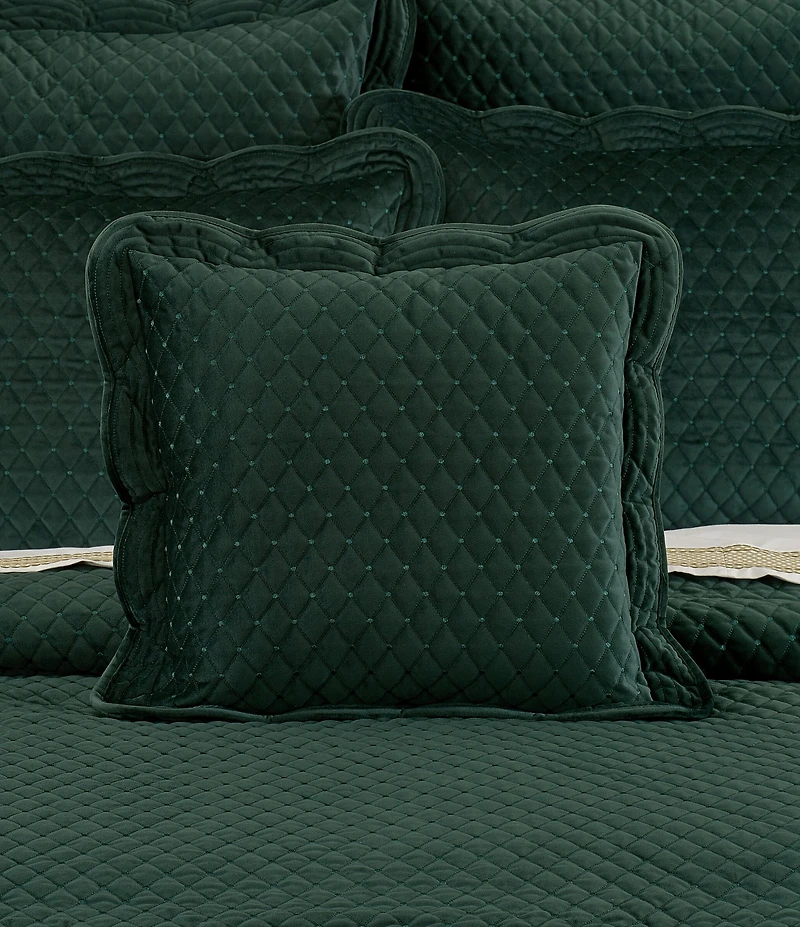 J. Queen New York Holiday Collection Marissa Quilted Square Pillow