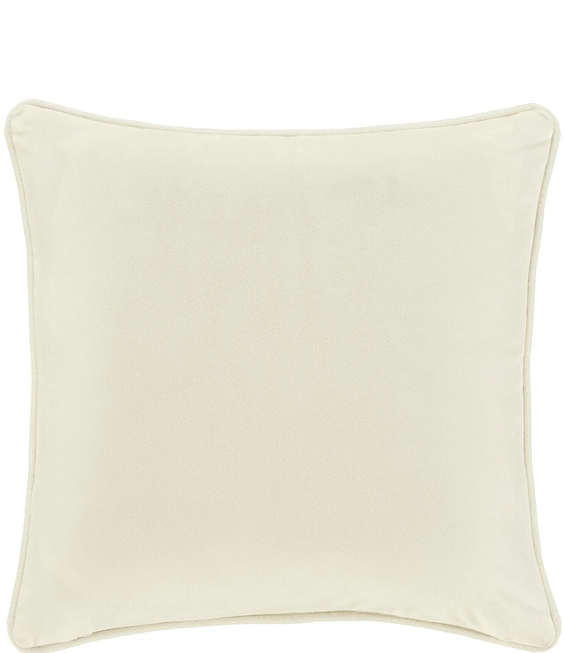 J. Queen New York Holiday Collection Noelle Embroidered Center Medallion Square Pillow