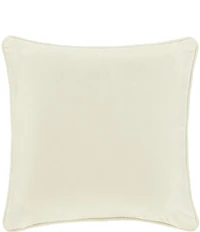 J. Queen New York Holiday Collection Noelle Embroidered Center Medallion Square Pillow