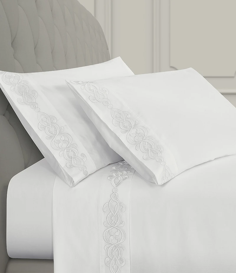 J. Queen New York Imperial Embroidered Sheet Set