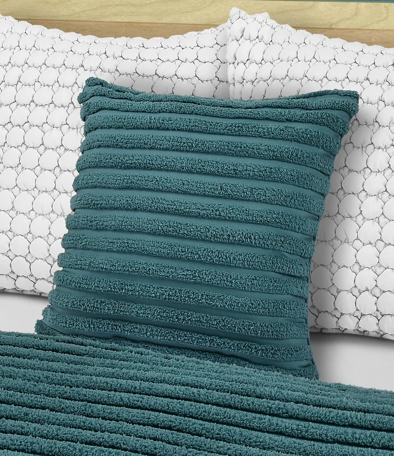 J. Queen New York J. By J. Queen New York Darby Tufted Striped Pattered Square Pillow