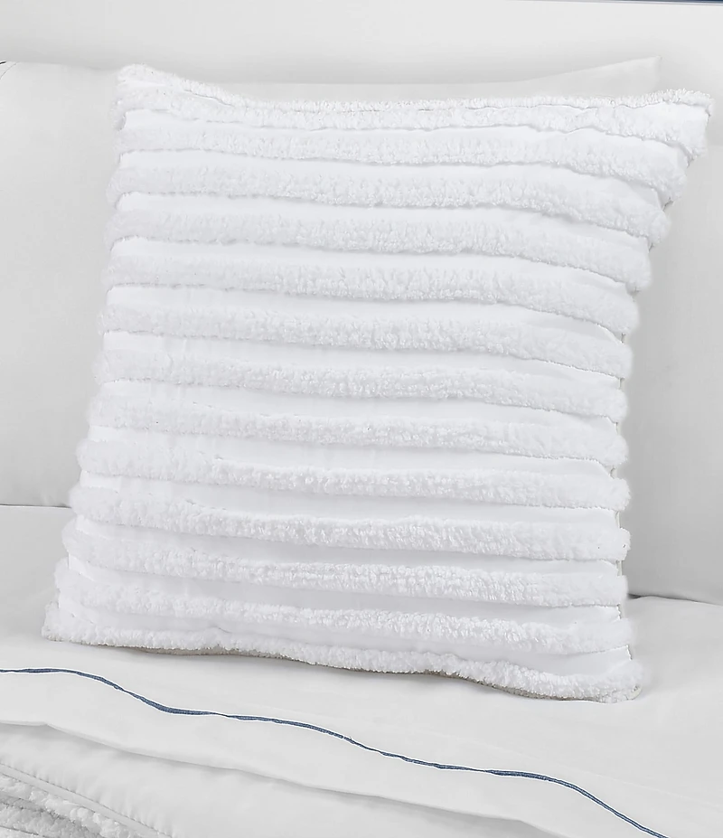 J. Queen New York J. By J. Queen New York Darby Tufted Striped Pattered Square Pillow