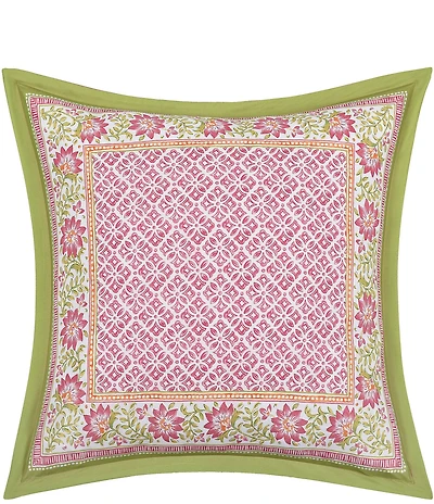 J. Queen New York J. By J. Queen New York Shiloh Floral Geometric Print Euro Sham