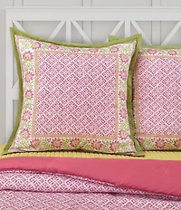 J. Queen New York J. By J. Queen New York Shiloh Floral Geometric Print Euro Sham