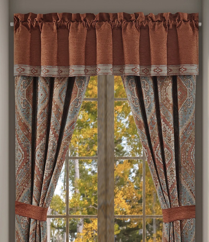 J. Queen New York Jackson Lodge Southwestern Jacquard Window Treatments