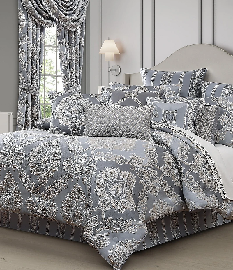 J. Queen New York Krista Embellished Lattice Reversible Decorative Square Pillow