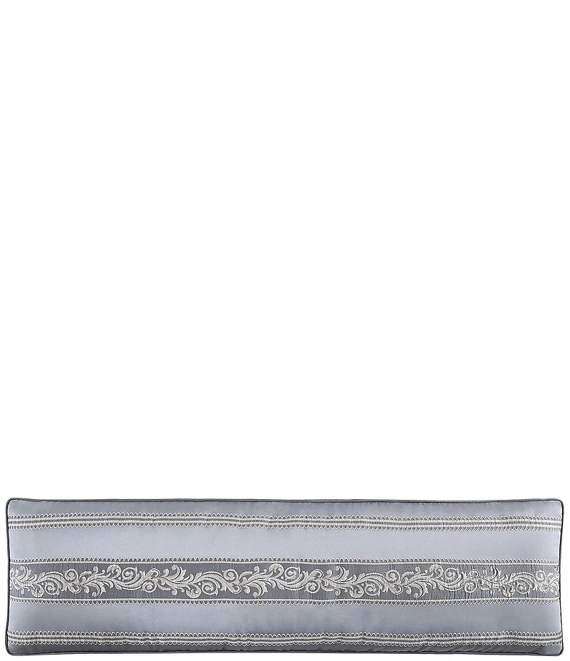 J. Queen New York Krista Woven Foulard Design Reading Bolster Reversible Pillow