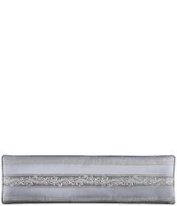 J. Queen New York Krista Woven Foulard Design Reading Bolster Reversible Pillow