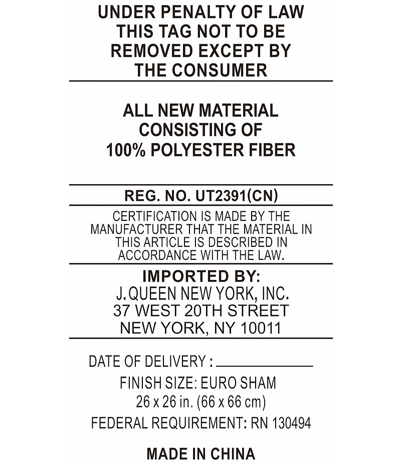 J. Queen New York La Boheme Geometric Pattern Euro Sham