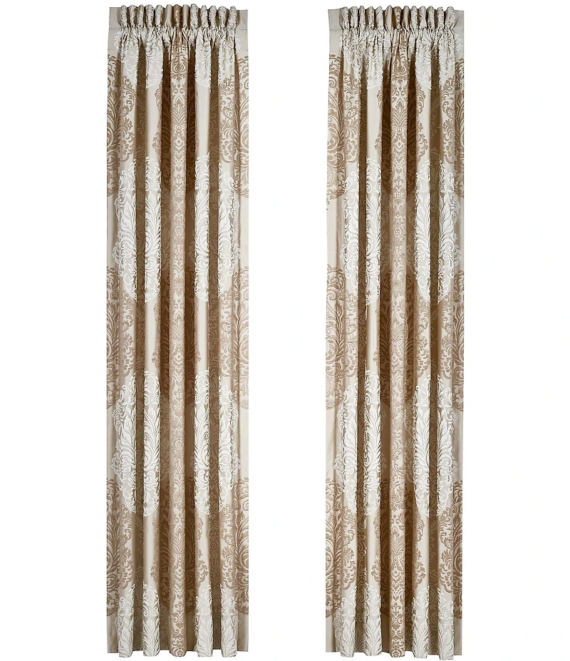 J. Queen New York La Scala Dramatic Damask Window Treatments