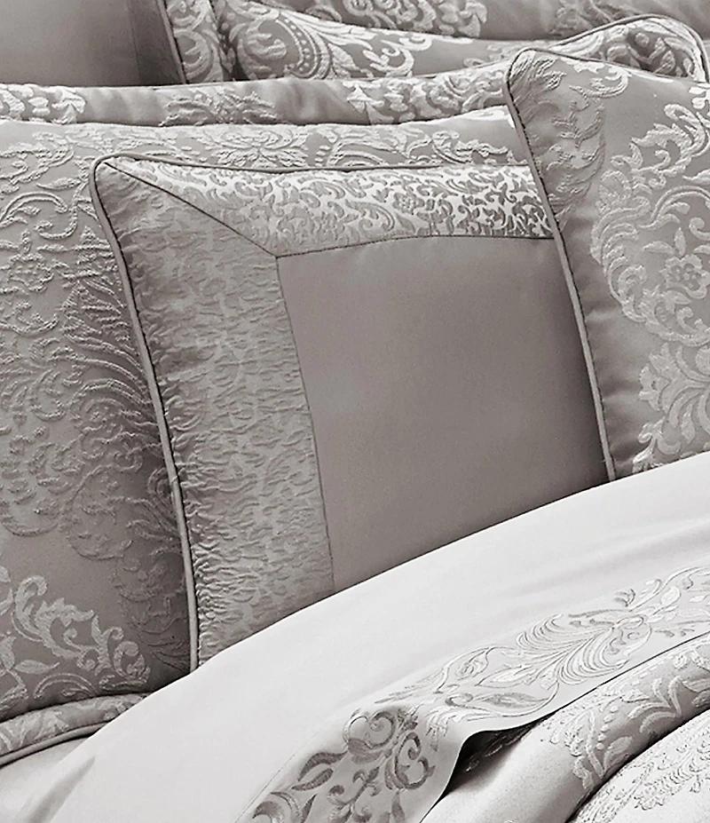 J. Queen New York La Scala Silver 18#double; Square Pillow