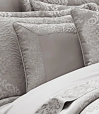 J. Queen New York La Scala Silver 18#double; Square Pillow