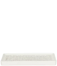 J. Queen New York Lauralynn Embossed Glazed Ceramic Bath Tray