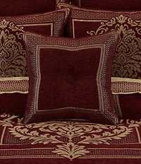 J. Queen New York Laurenza Tufted-Button Framed Square Decorative Throw Pillow