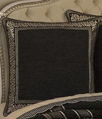 J. Queen New York Laurenza Woven Striped Border Reversible Euro Sham