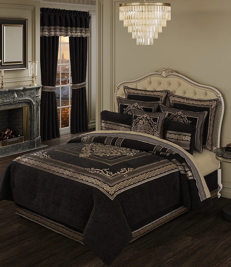 J. Queen New York Laurenza Woven Striped Border Reversible Euro Sham