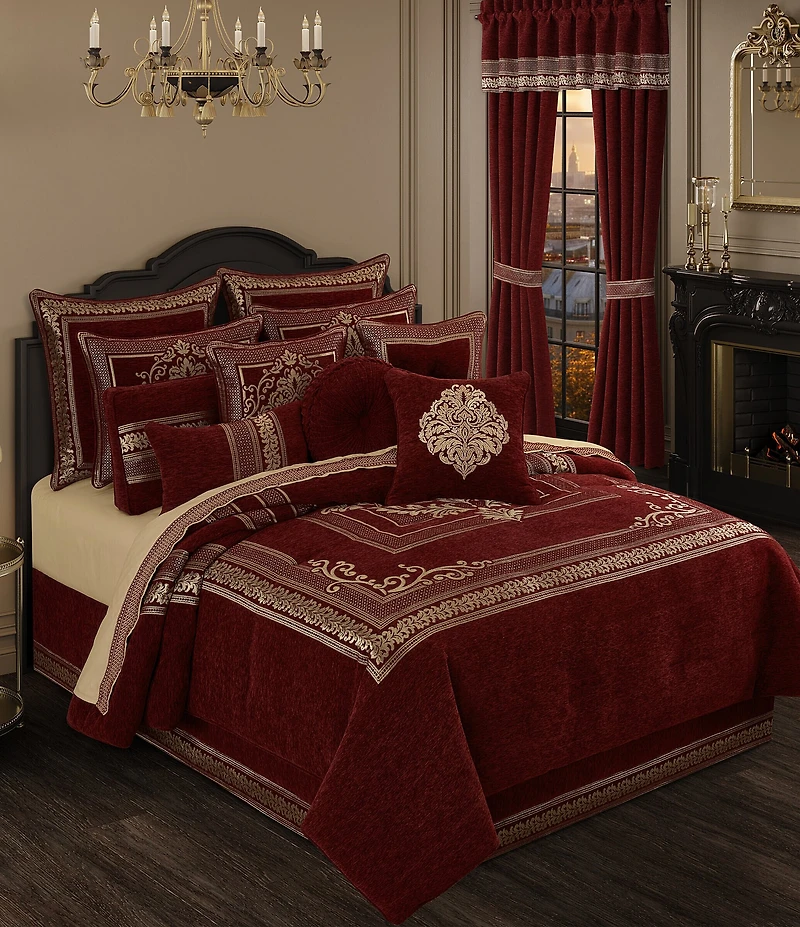 J. Queen New York Laurenza Woven Striped Border Reversible Euro Sham