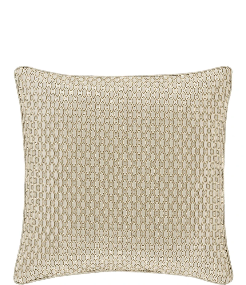 J. Queen New York Lazlo Woven Damask Reversible Square Pillow