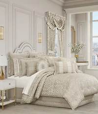 J. Queen New York Lazlo Woven Damask Reversible Square Pillow