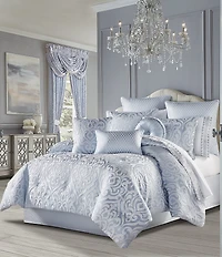 J. Queen New York Liana Tufted Satin Round Pillow