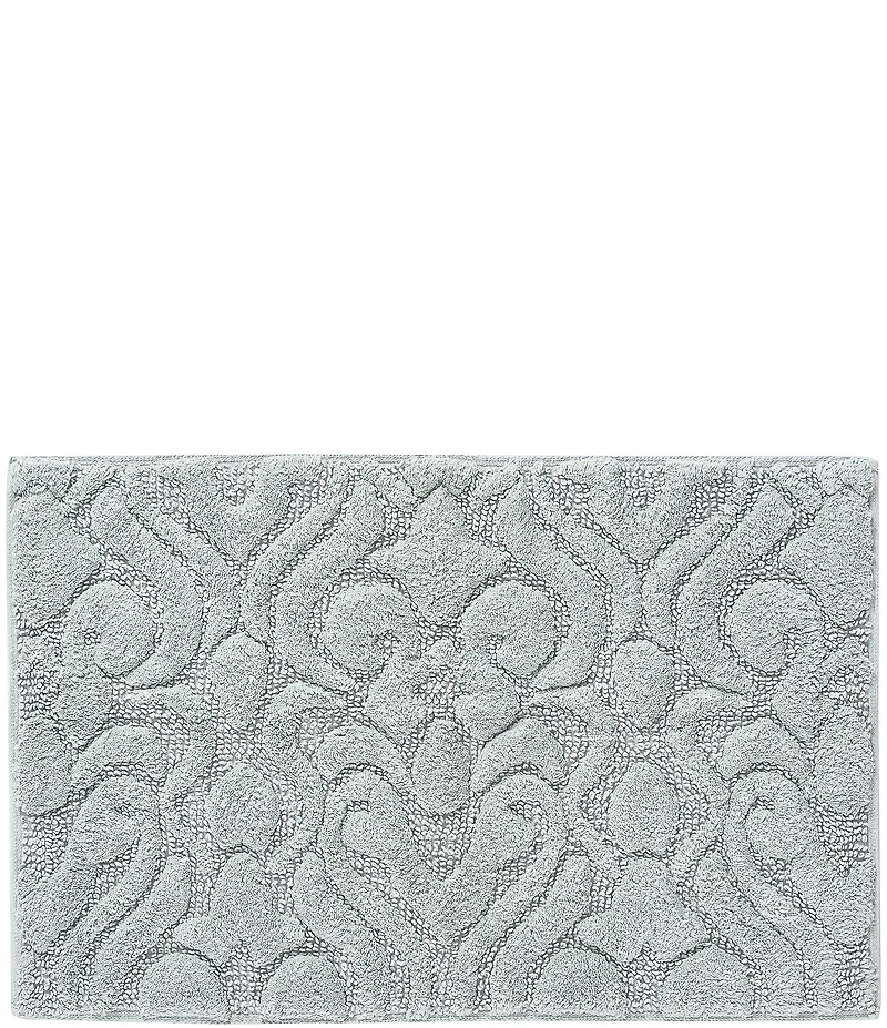 J. Queen New York Lombardi Textured Damask Bath Rug