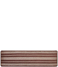 J. Queen New York Lupita Woven Chenille Striped Reading Bolster Reversible Pillow